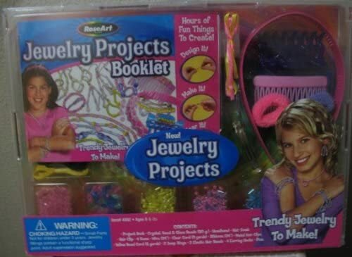 RoseArt Jewelry Making Kit with Project Booklet & Accessories