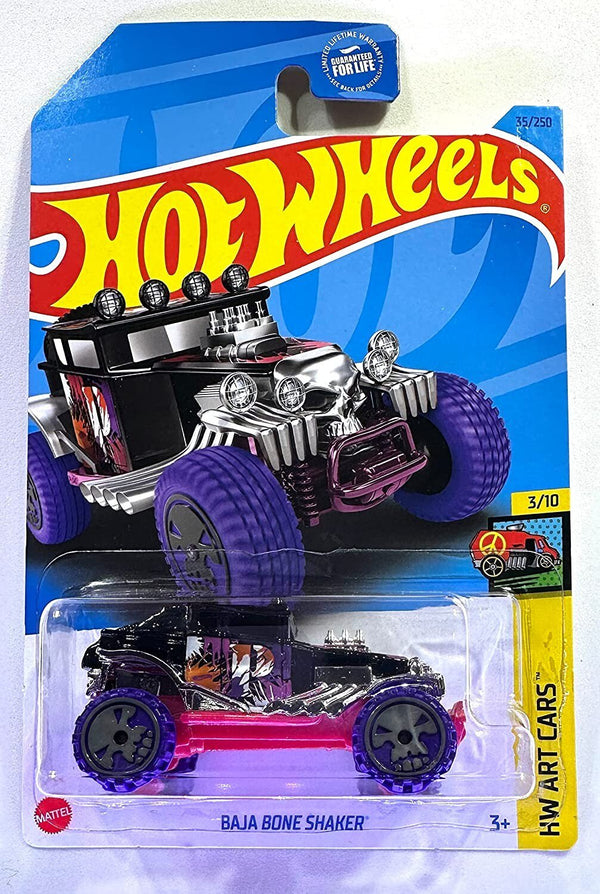 Hot Wheels Baja Bone Shaker Purple | 2023 HW Art Cars Die-Cast