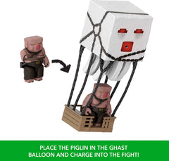 Mattel Minecraft Blast Attack Ghast Figure Set with Lights & Sounds