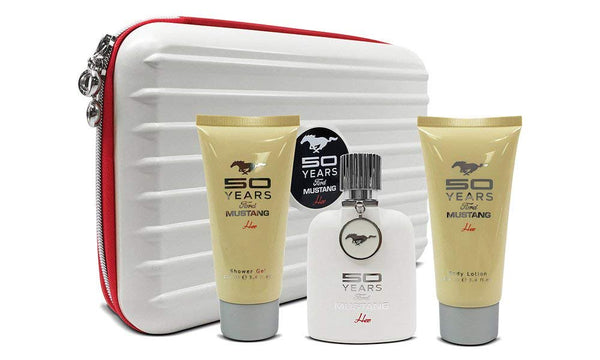 Mustang 50th Anniversary Women's 3-Piece Fragrance Gift Tin