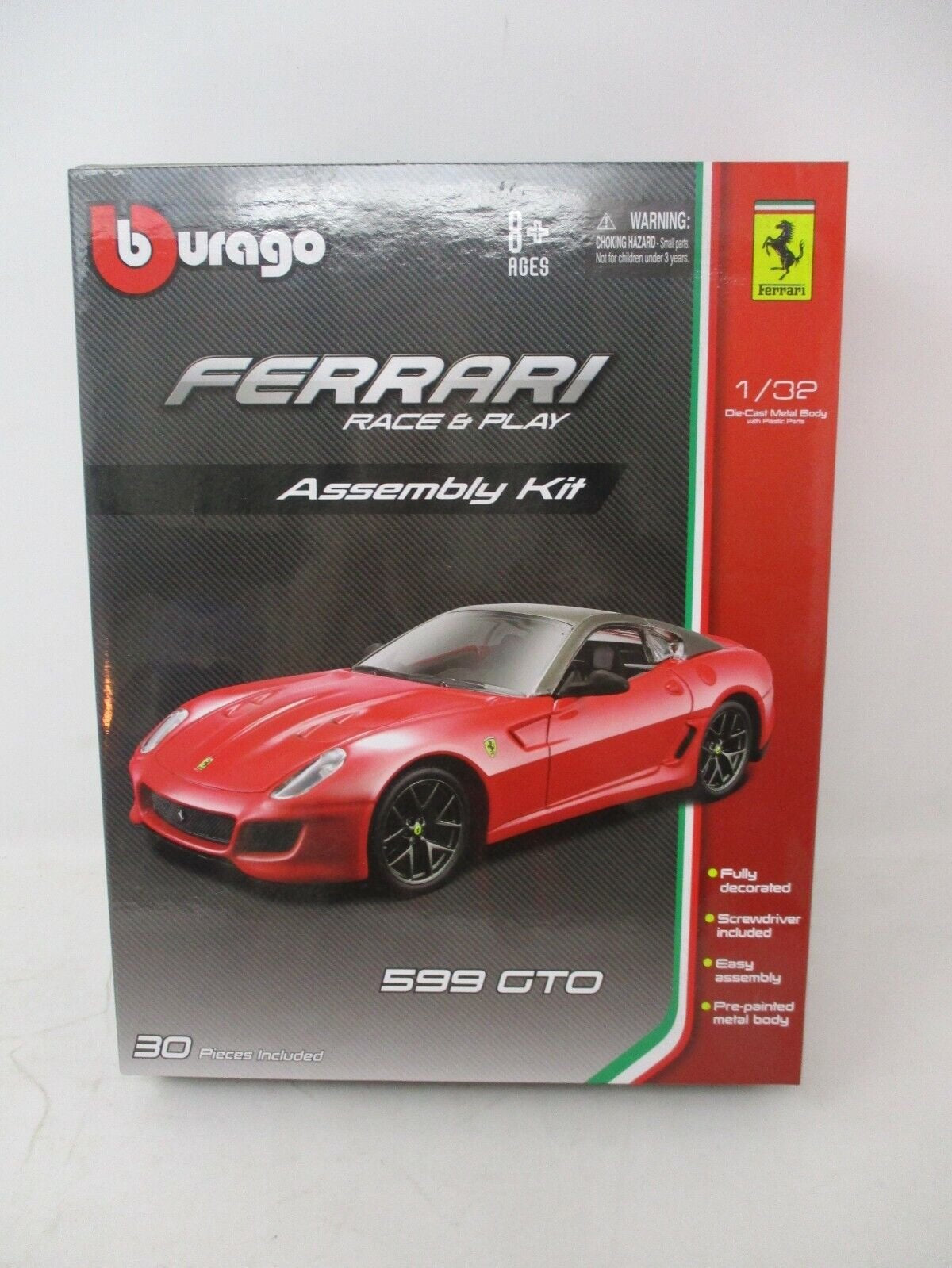 Bburago Ferrari 599 GTO Race & Play Assembly Kit 1:32 Scale