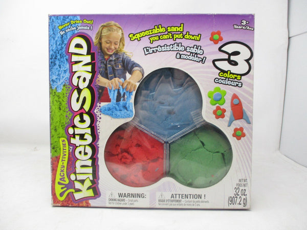 Spin Master Kinetic Sand Wacky-tivities 3-Pack Neon 32oz
