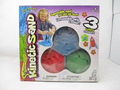 Spin Master Kinetic Sand Wacky-tivities 3-Pack Neon 32oz