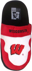 Comfy Feet Wisconsin Badgers Slip-On Slippers