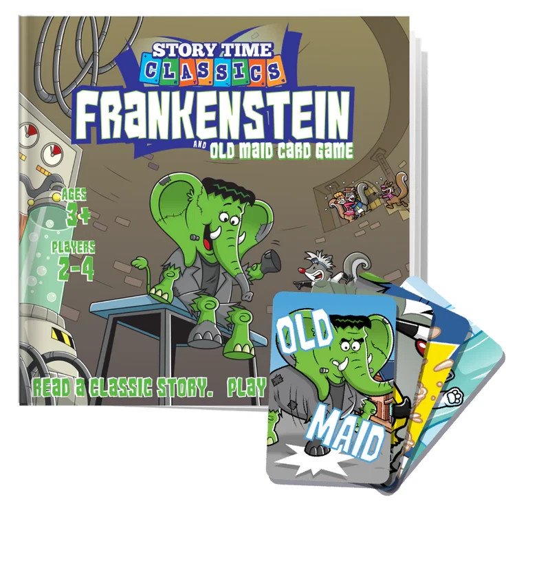 PlayMonster Story Time Classics Frankenstein & Old Maid 2-in-1 Set