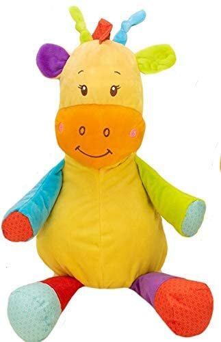 Gitzy 18" Plush Giraffe Stuffed Animal with Rattle & Crinkle