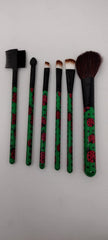 The Beauty Group 6-Piece Blush Brush Set – Green Handle Collection