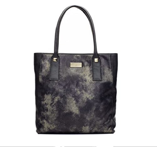 INC International Concepts Rachel Leather Tote – Blue Snake Print
