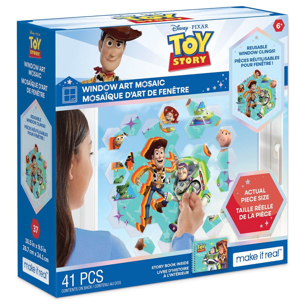 Make It Real Disney Toy Story Window Art Mosaic – 41 Pieces