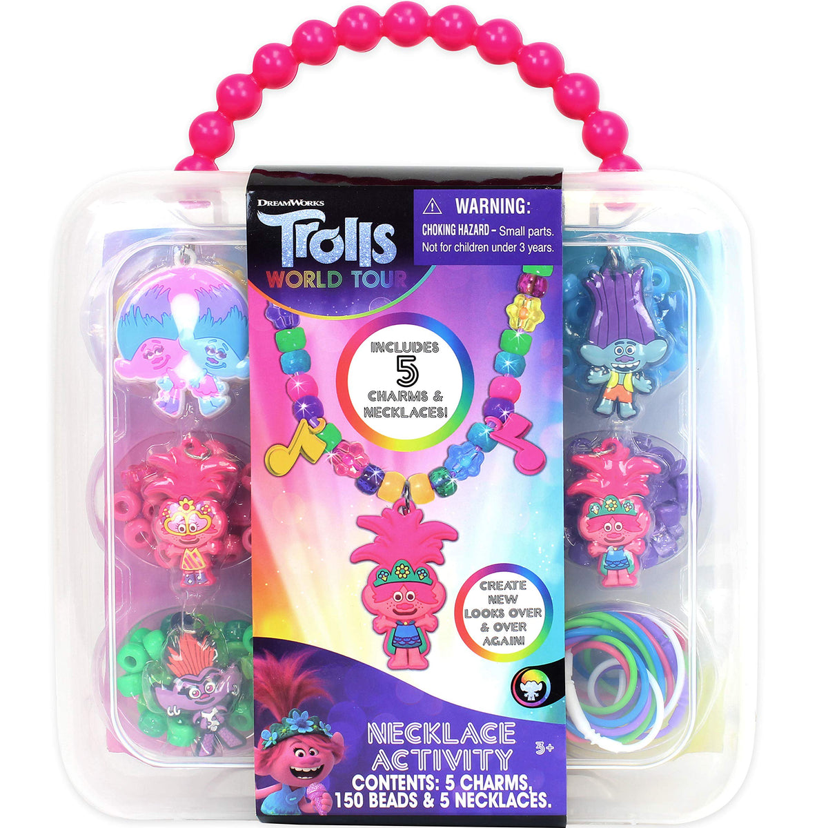 Tara Toys Trolls Necklace Activity Set – Makes 5 Necklaces