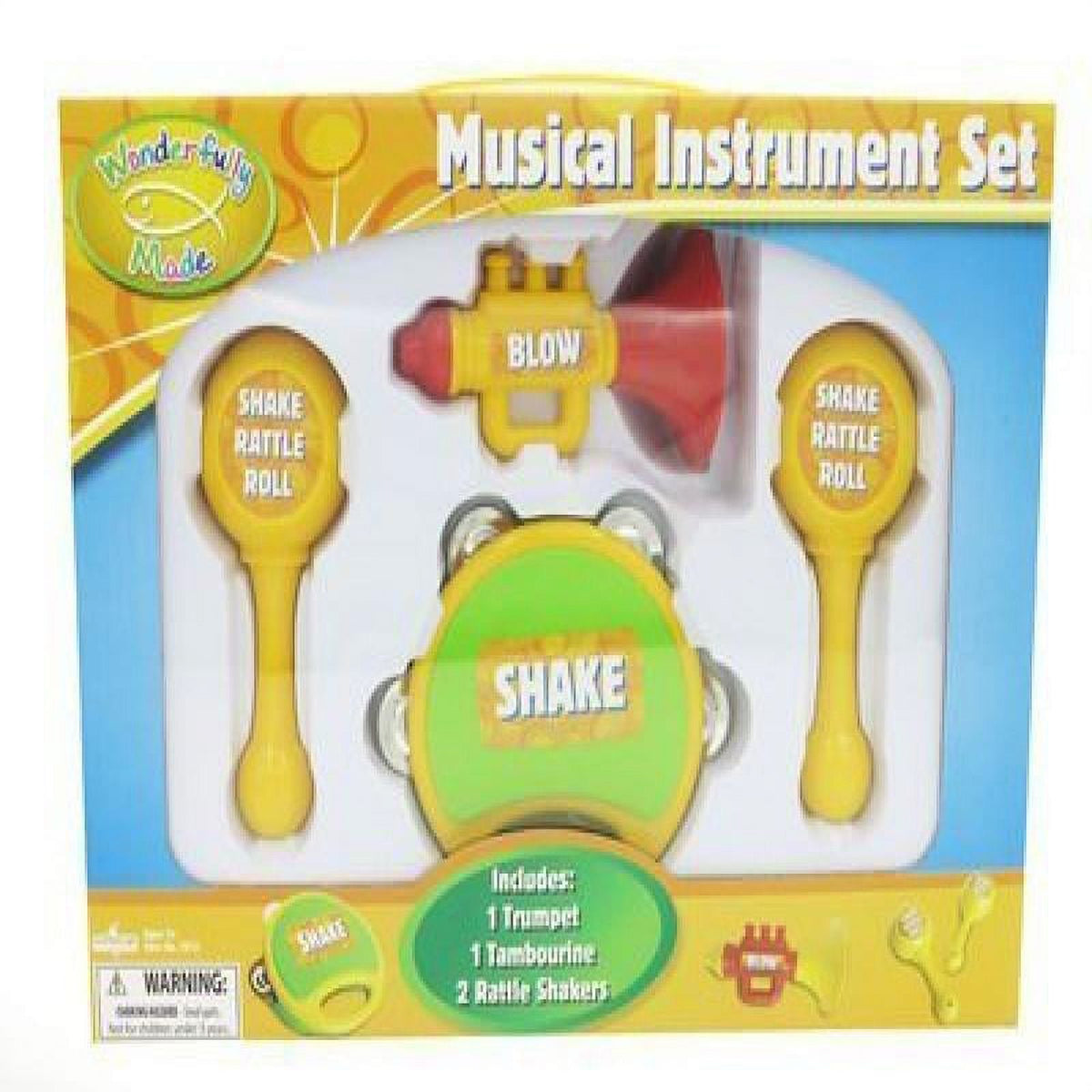 Happy Musicians Kids Instrument Set | Starter Music Toy Bundle