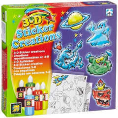 Amav Diamant Gold 3D Neon Window Stickers Art Kit for Kids