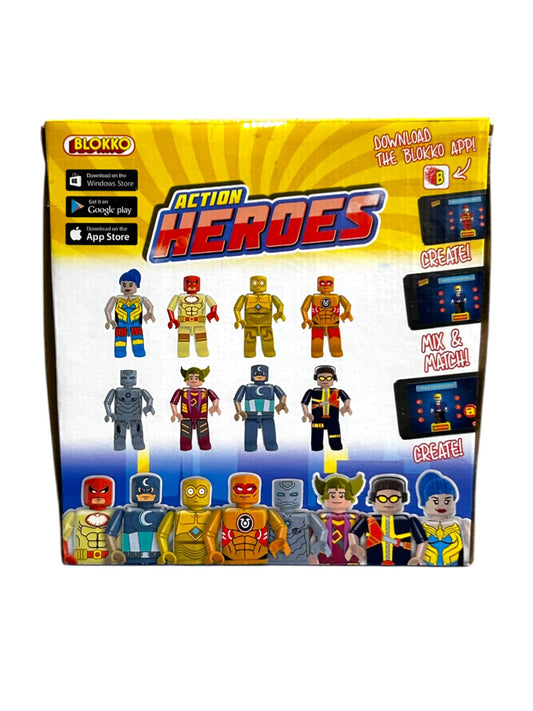 Action Heroes Set of 8 Collectible Superhero Figurines | Ages 8+