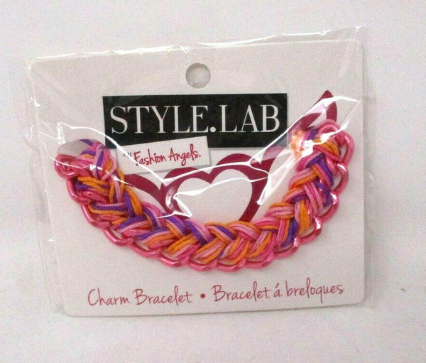 Fashion Angels Style Lab Pink Charm Bracelet – Customizable Base