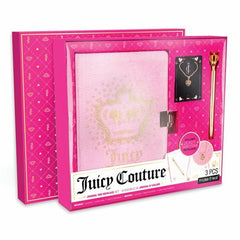 Make It Real Juicy Couture Velvet Journal & Charm Necklace Set