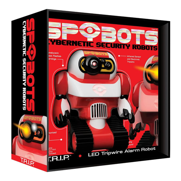 NSI T.R.I.P. LED Tripwire Security Alarm Robot with Flashing Lights