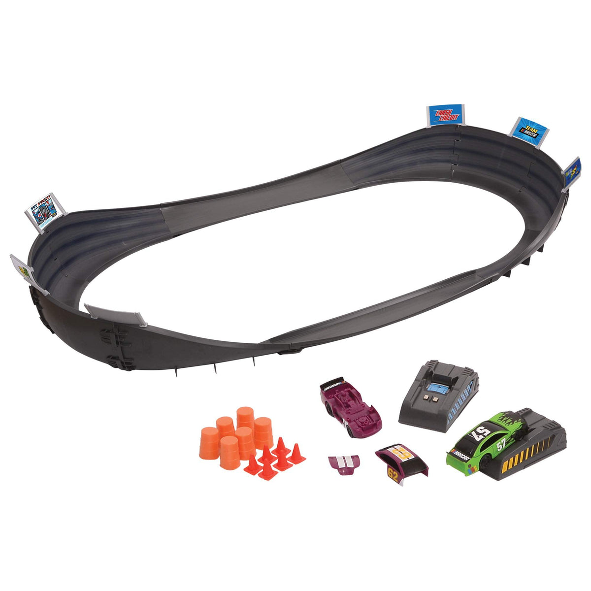 Far Out Toys NASCAR Crash Circuit Short Track Racing Set