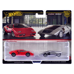 Hot Wheels Car Culture Lamborghini & Lancia 1:64 Die-Cast 2-Pack