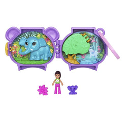 Polly Pocket Cuddly Toys Elephant Compact Playset with Micro Doll