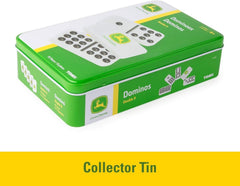 John Deere Double 9 Dominoes Set with Collector's Tin