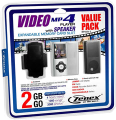 Zenex MP5556-2 Portable MP4 Player 2GB with FM Radio – Silver