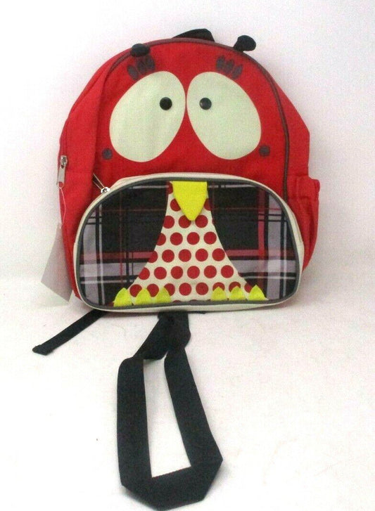 RK Kids Red Owl Backpack with Safety Leash