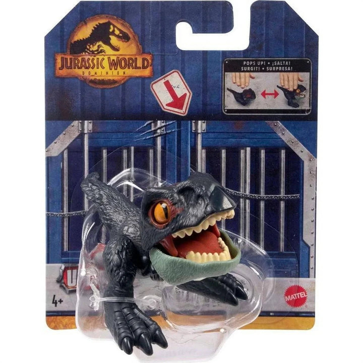 Mattel Jurassic World Dominion Therizinosaurus Pop-Up Dinosaur Figure