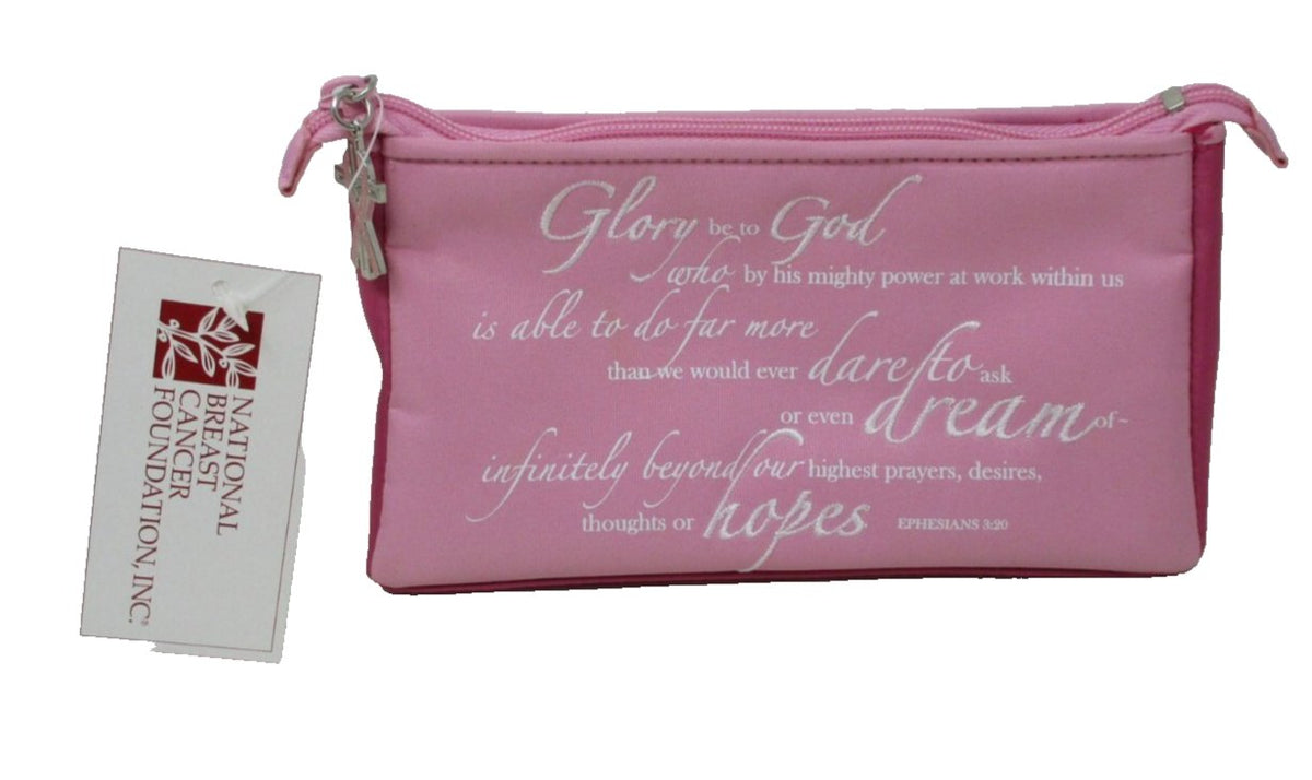 Gregg Gift NBCF A Prayer of Hope Pink Cosmetic Case