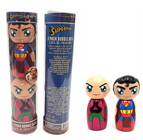 Superman & Lex Luthor Bubble Bath Dual Pack | 3.38 oz Each