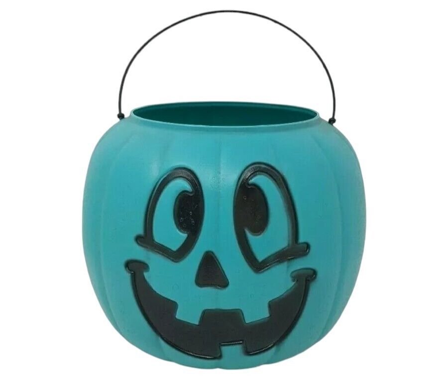 Halloween Pumpkin Candy Bucket – Teal