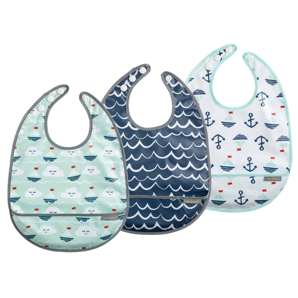 JJ Cole Anchors Away Bib Set – 3 Pack