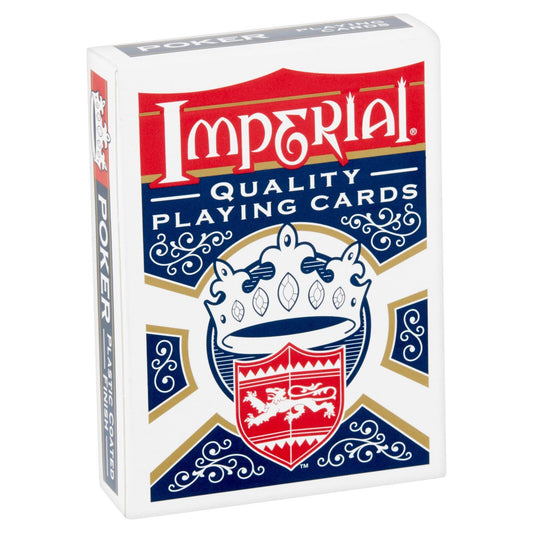 Imperial Playing Cards – Linen Finish 2-Deck Red & Blue Set