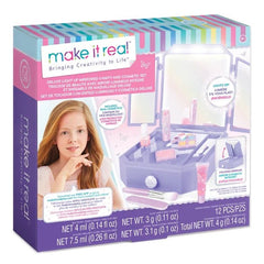 Make It Real Deluxe Light-Up Mirrored Vanity & Cosmetic Set