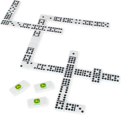 John Deere Double 9 Dominoes Set with Collector's Tin