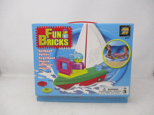 AMAV Fun Bricks Sailboat Building Set – 32 Pieces