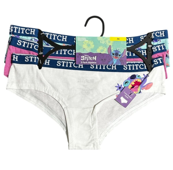 Disney Stitch Women's Hipster Underwear 3-Pack | Size M
