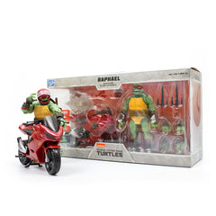The Loyal Subjects TMNT BST AXN IDW Raphael Figure with Candy Coat Bike