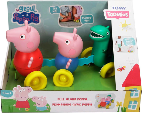 TOMY Toomies Grow with Peppa Pig Pull Along Walking Toy