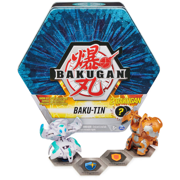 Bakugan Baku-Tin Premium Collector's Storage Tin with 2 Mystery Bakugan