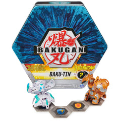 Bakugan Baku-Tin Premium Collector's Storage Tin with 2 Mystery Bakugan