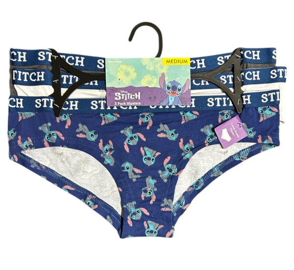 Disney Stitch Hipster Underwear – 3 Pack | Size Medium