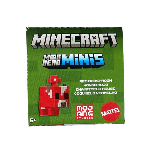 Mattel Minecraft Mob Head Minis Red Mooshroom Figure