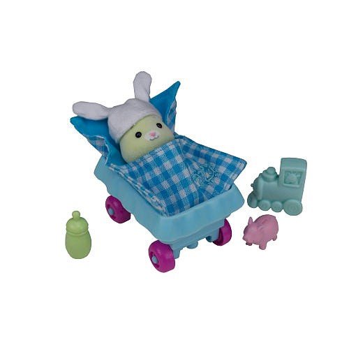 Zhu Zhu Baby Green Bean Hamster Playset with Stroller & Accessories