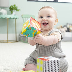 Infantino Colors & Numbers Bath Blocks – 6 Soft Learning Blocks