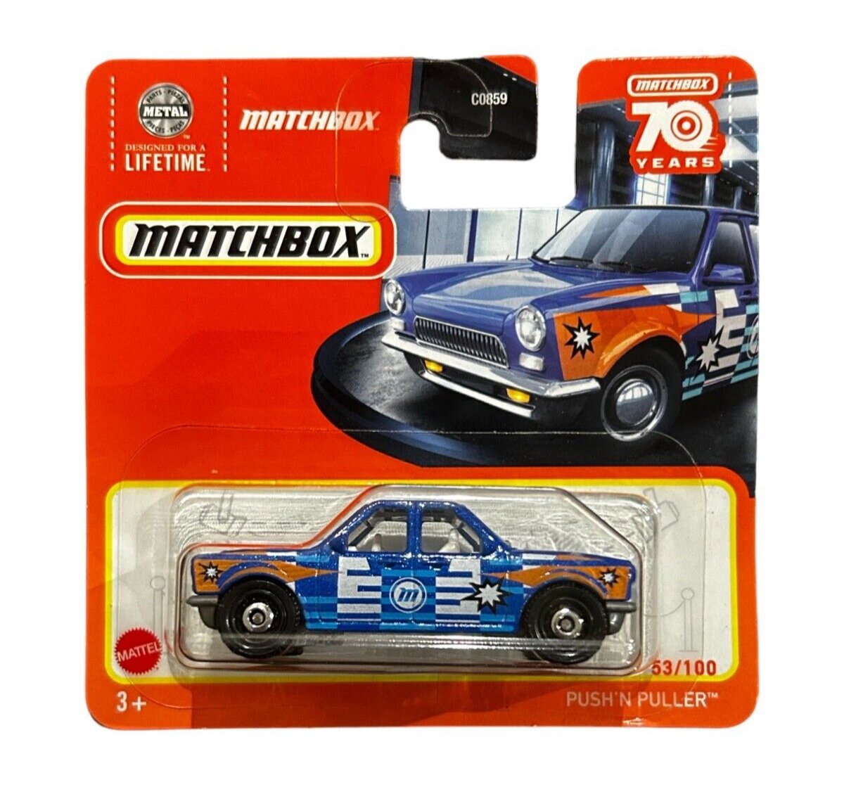 Matchbox Push'N Puller Die-Cast Truck #53/100 by Mattel