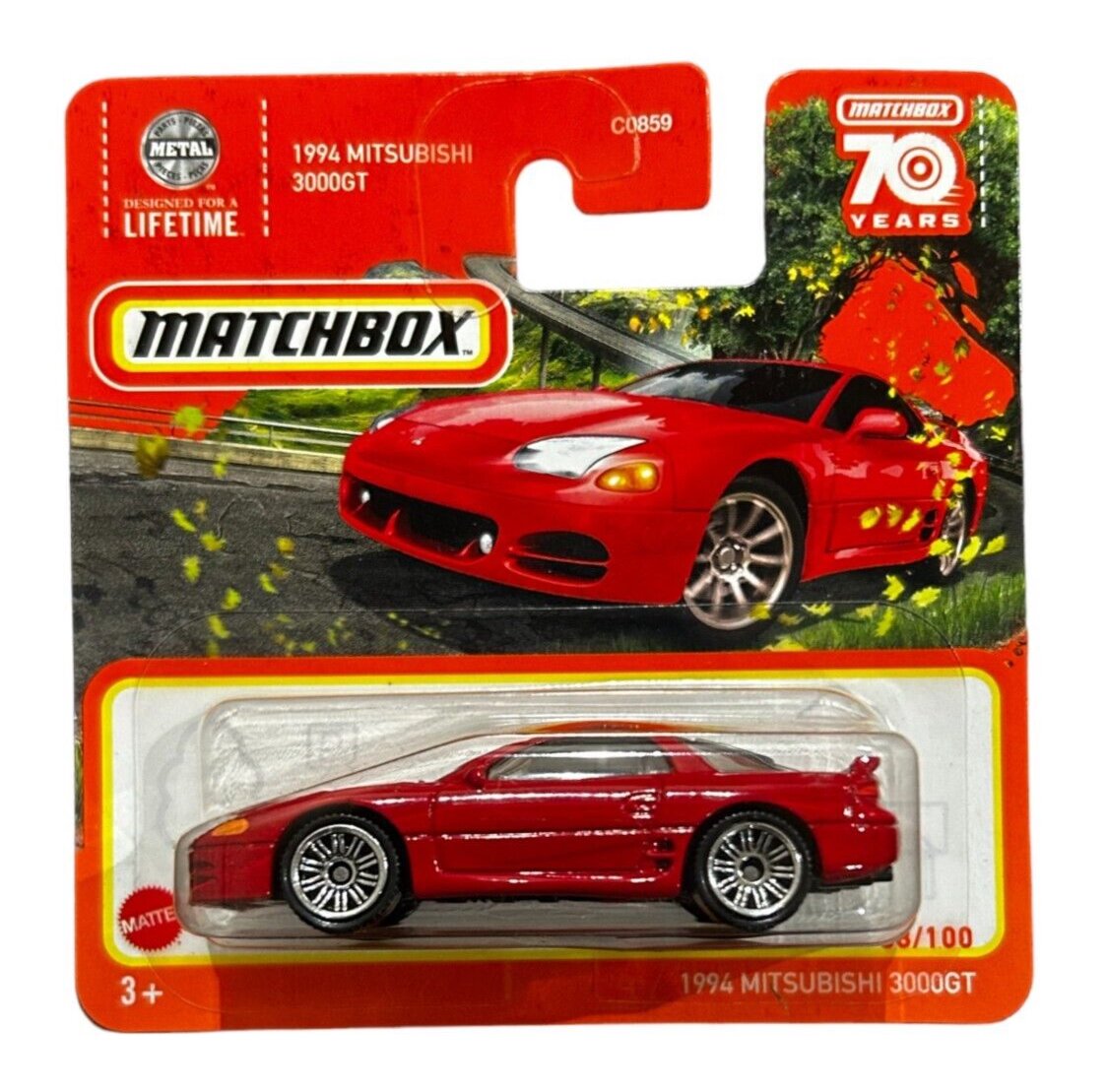 Matchbox 1994 Mitsubishi 3000GT Die-Cast Car #68/100