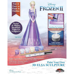 Cra-Z-Art Disney Frozen II Paint Your Own Light-Up Elsa 3D Sculpture