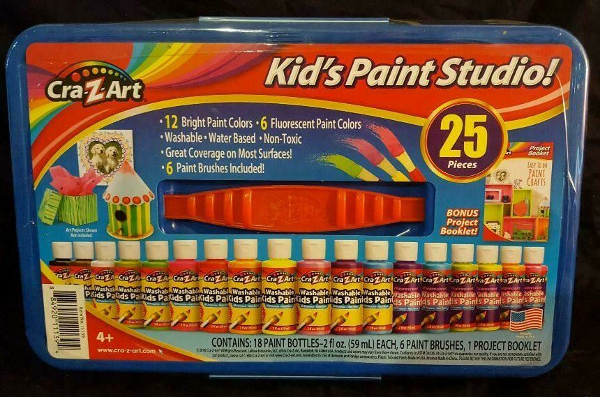 Cra-Z-Art Kid's Paint Studio — 25-Piece Set