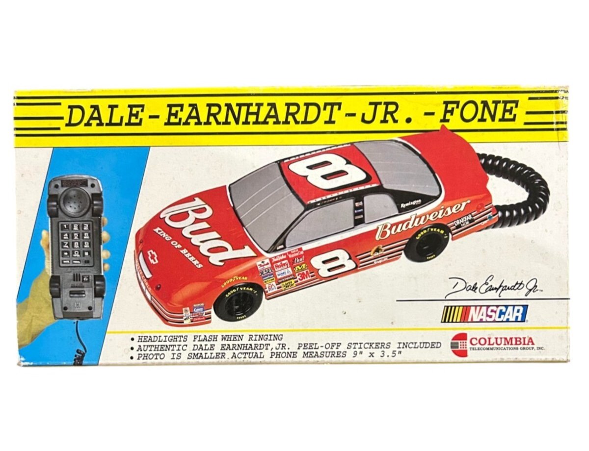 Dale Earnhardt Jr. NASCAR Race Car Telephone with Light-Up Headlights