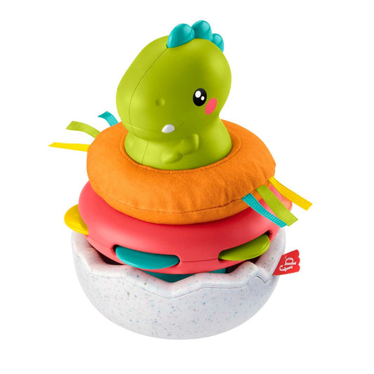 Fisher-Price Paradise Pals Wobble & Stack Dino Baby Toy